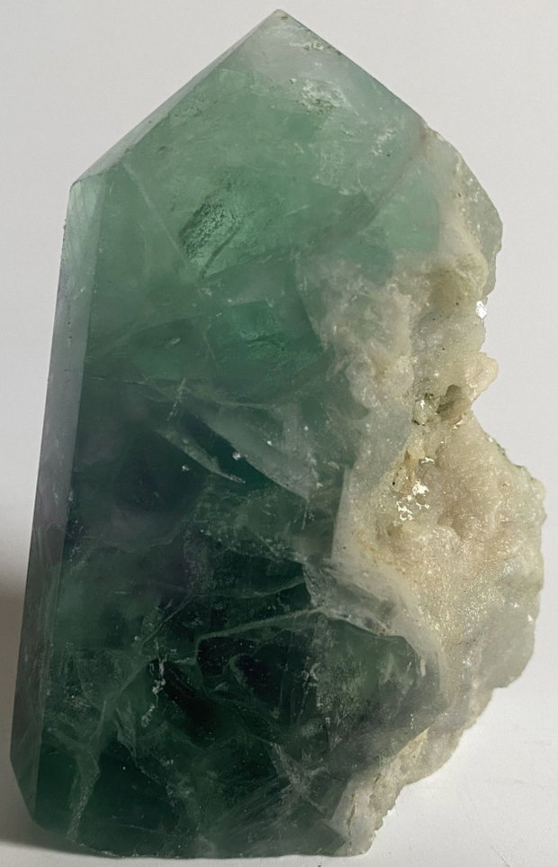Fluorit Rainbow (Curcubeu) - Obelisc brut din piatra semipretioasa