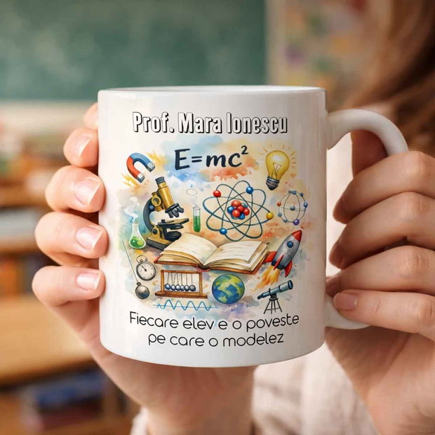 Cana cadou pentru profesori Profa de fizica