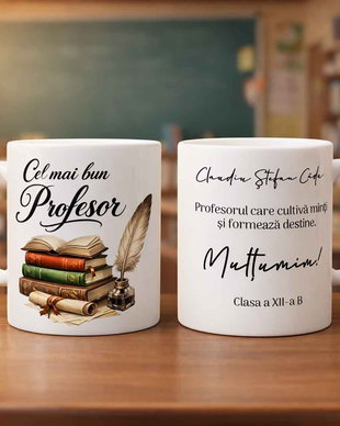 Cana Personalizată pentru Cel Mai Bun Profesor