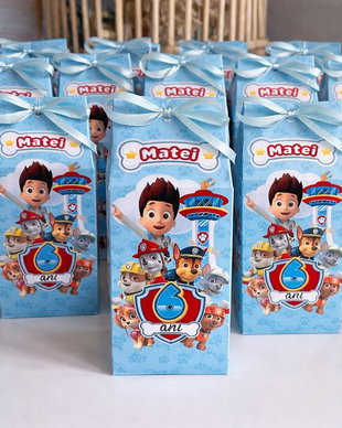 Cutii tematice Paw Patrol personalizate