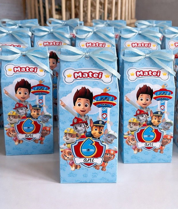 Cutii tematice Paw Patrol personalizate