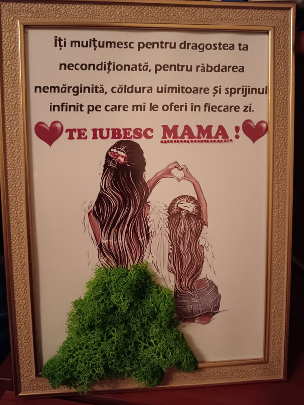 Tablou personalizat, cu licheni