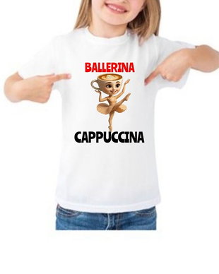 Tricou copii personalizat ,, Balerina Cappuccina"