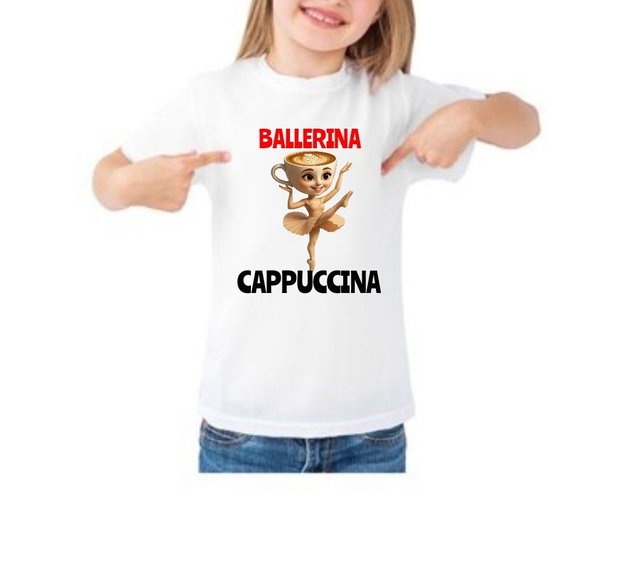 Tricou copii personalizat ,, Balerina Cappuccina"