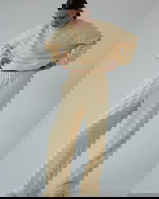 Muuv. pantaloni de trening pentru femei, cu bumbac LE PUMP