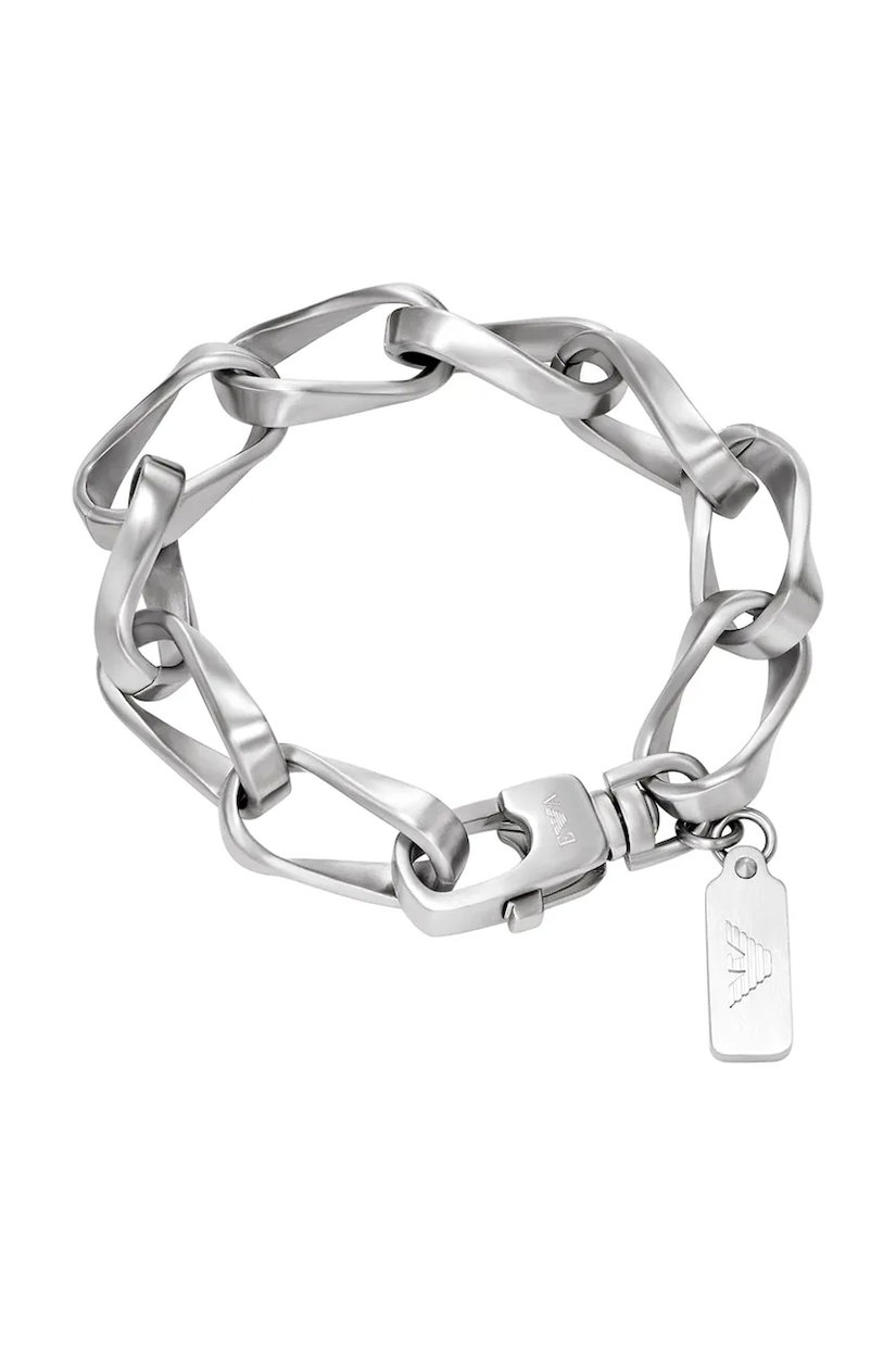 Emporio Armani brățară pentru bărbați, din oțel inoxidabil Eagle Logo