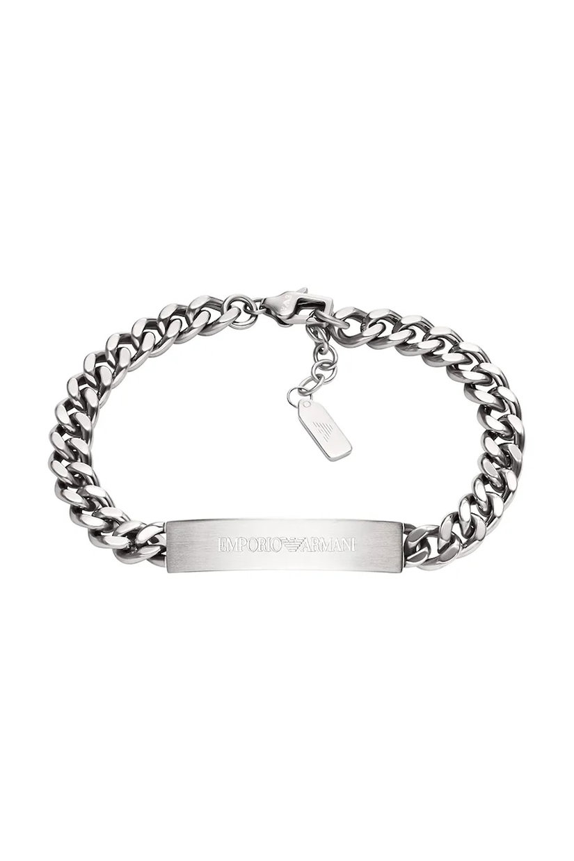 Emporio Armani brățară pentru bărbați, din oțel inoxidabil Eagle Logo