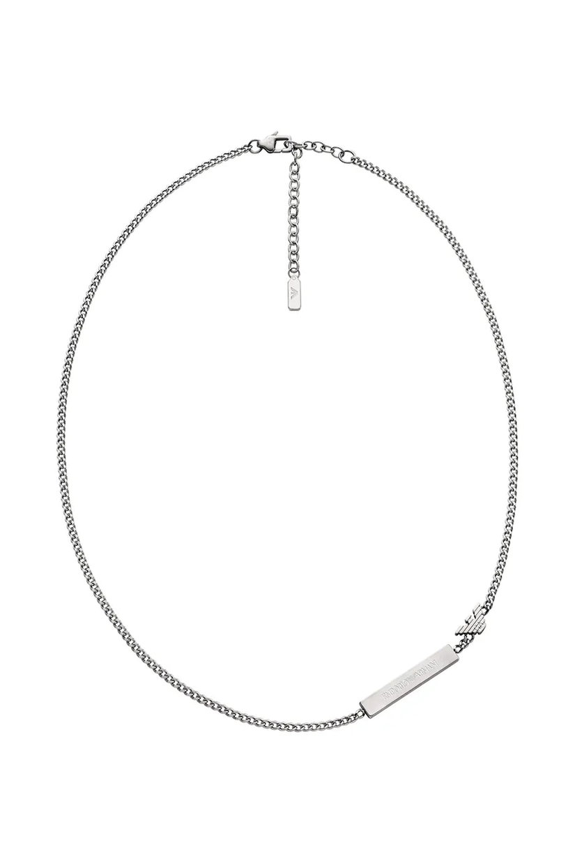 Emporio Armani colier pentru bărbați, din oțel inoxidabil fără piatră Eagle Logo