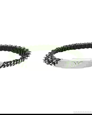 Emporio Armani brățară pentru bărbați, din oțel inoxidabil fără piatră Eagle Logo