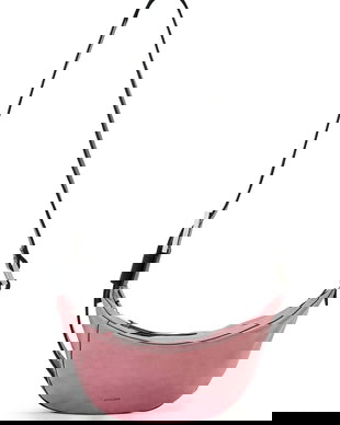 AllSaints geantă croissant de damă din piele LUNA