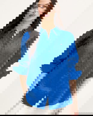 Tommy Hilfiger cămașă pentru femei de in