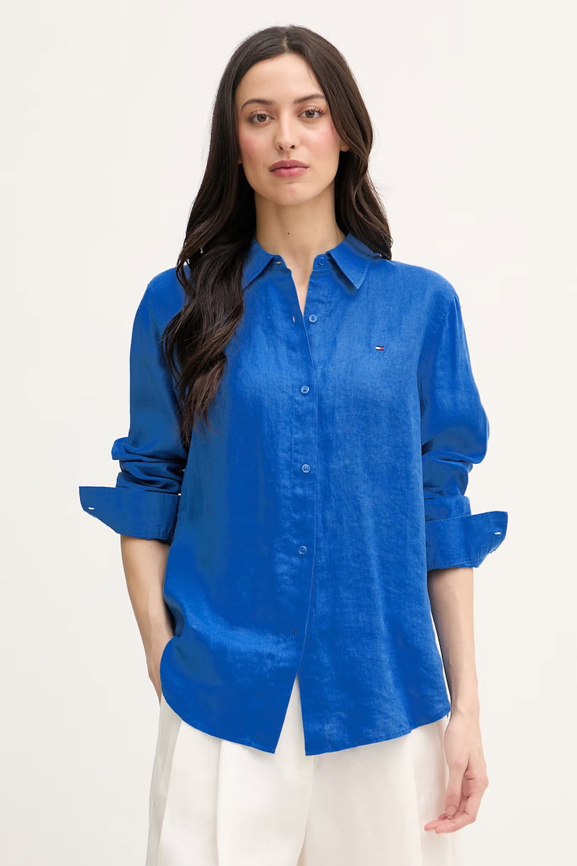 Tommy Hilfiger cămașă pentru femei de in