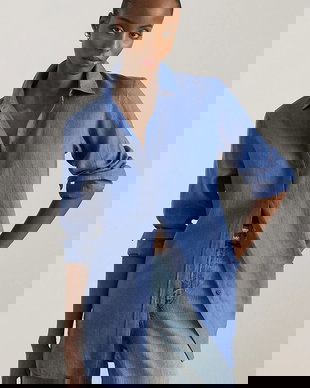 Lauren Ralph Lauren Cămașă de damă din in