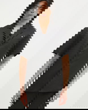 Helmut Lang cămașă din lână Modest Ss Sh.Tonal J