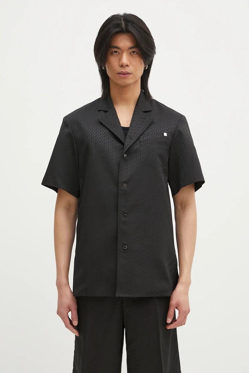 Helmut Lang cămașă din lână Modest Ss Sh.Tonal J