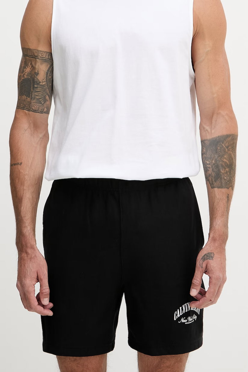 Calvin Klein Jeans Pantaloni scurți de trening bărbați cu bumbac