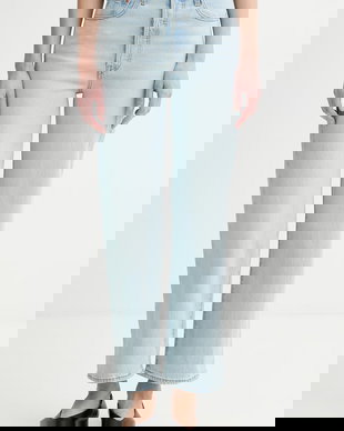 Levi's blugi straight pentru femei RIBCAGE STRAIGHT ANKLE