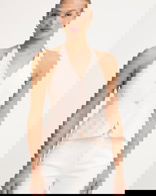 Twinset vestă pentru femei, cu lyocell