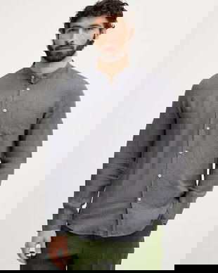 United Colors of Benetton cămașă pentru bărbați din in