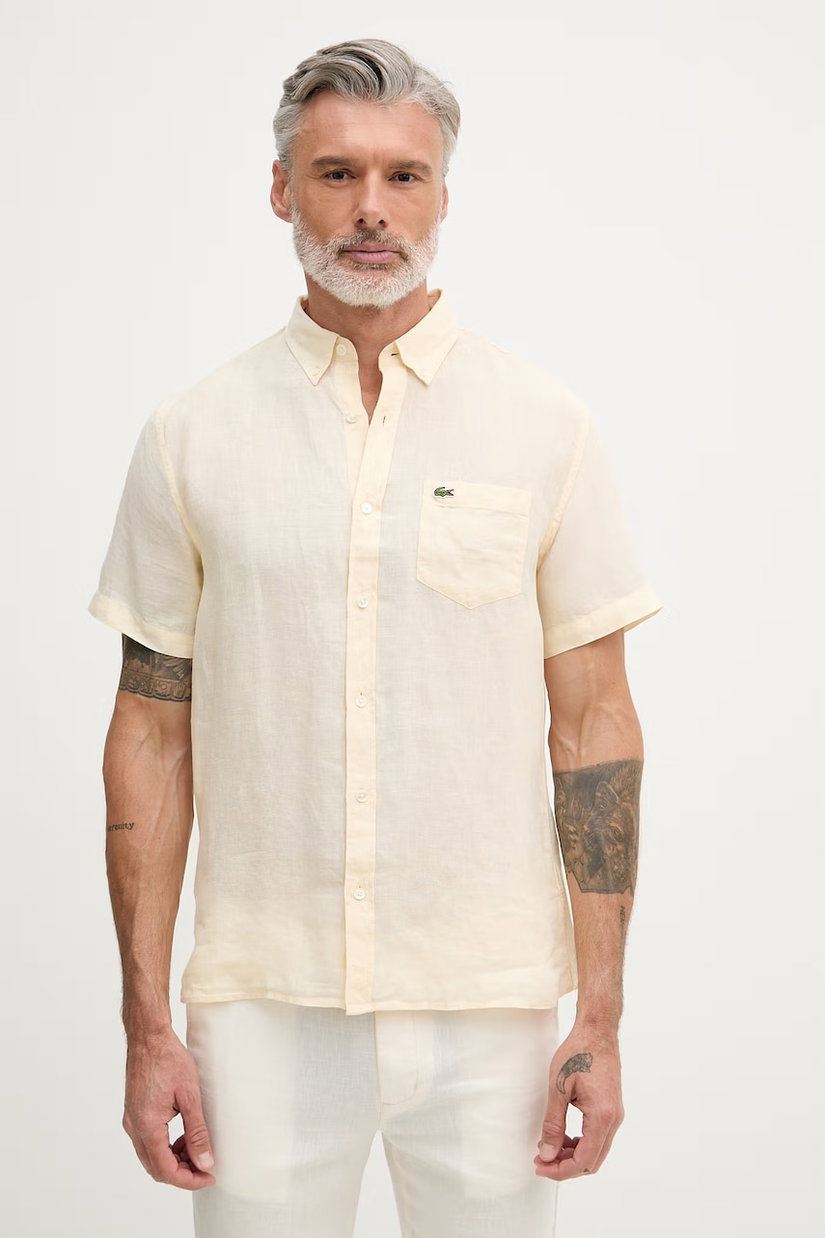 Lacoste Cămașă pentru bărbați de in