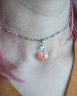 Lăntișor Choker Inimă Dulce