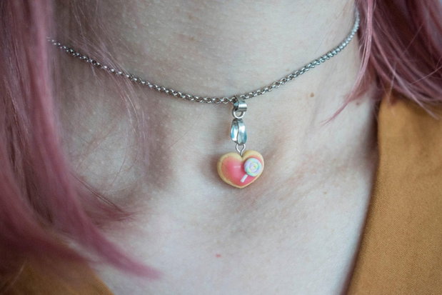 Lăntișor Choker Inimă Dulce