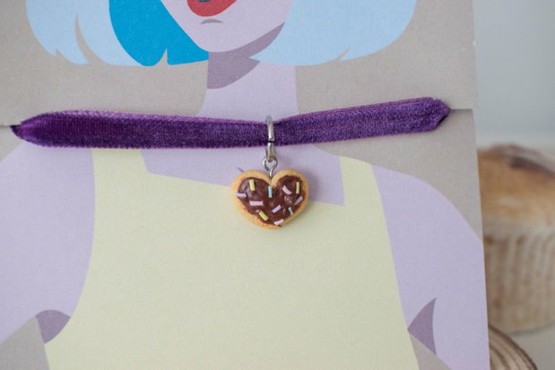 Lăntișor Choker Inimă Sprinkles