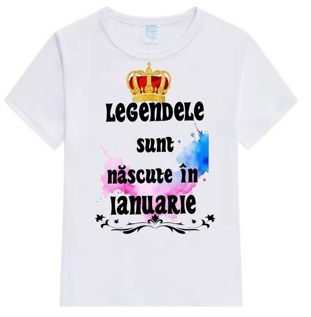 Tricou personalizat cu luna nașterii