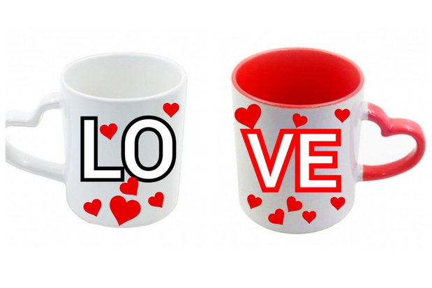 Set căni  personalizate cuplu ,, LOVE"
