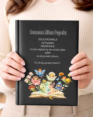 Agendă Personalizată  Cadou pentru Doamna Educatoare | Rădăcini și aripi