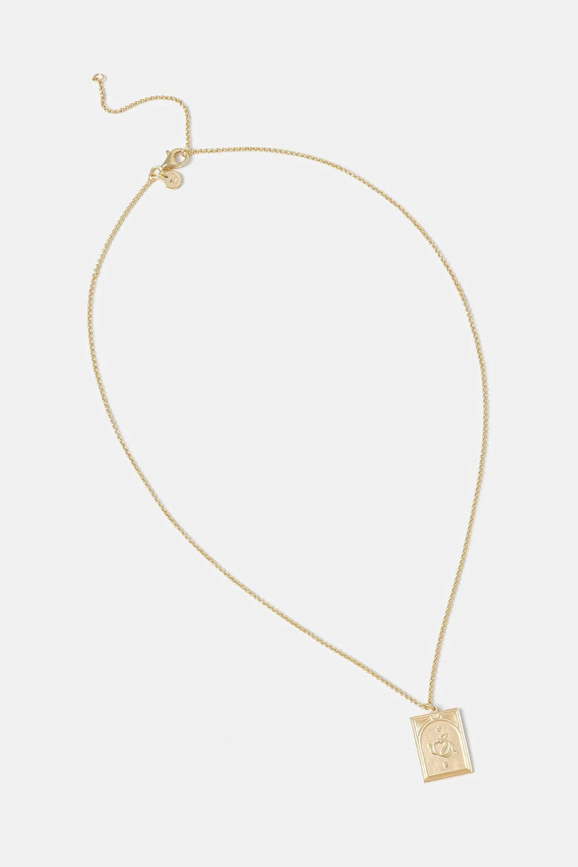 Tom Wood colier din argint placat cu aur Tarot Lovers Pendant Gold