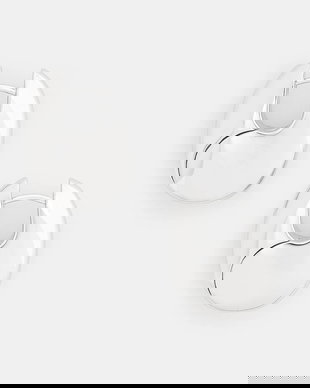 Tom Wood cercei de argint Pebble Hoops Medium V1