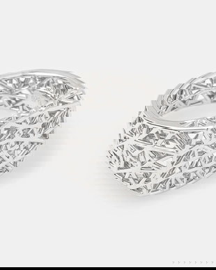 Tom Wood inel de argint Mesh Ring