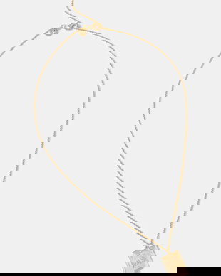 Tom Wood colier din argint placat cu aur Tarot Strength Pendant