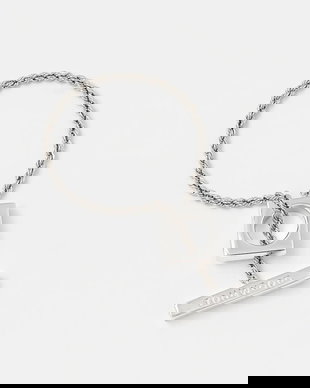 Tom Wood bratara de argint Square Rope Bracelet