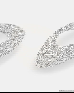 Tom Wood inel de argint Maze Ring