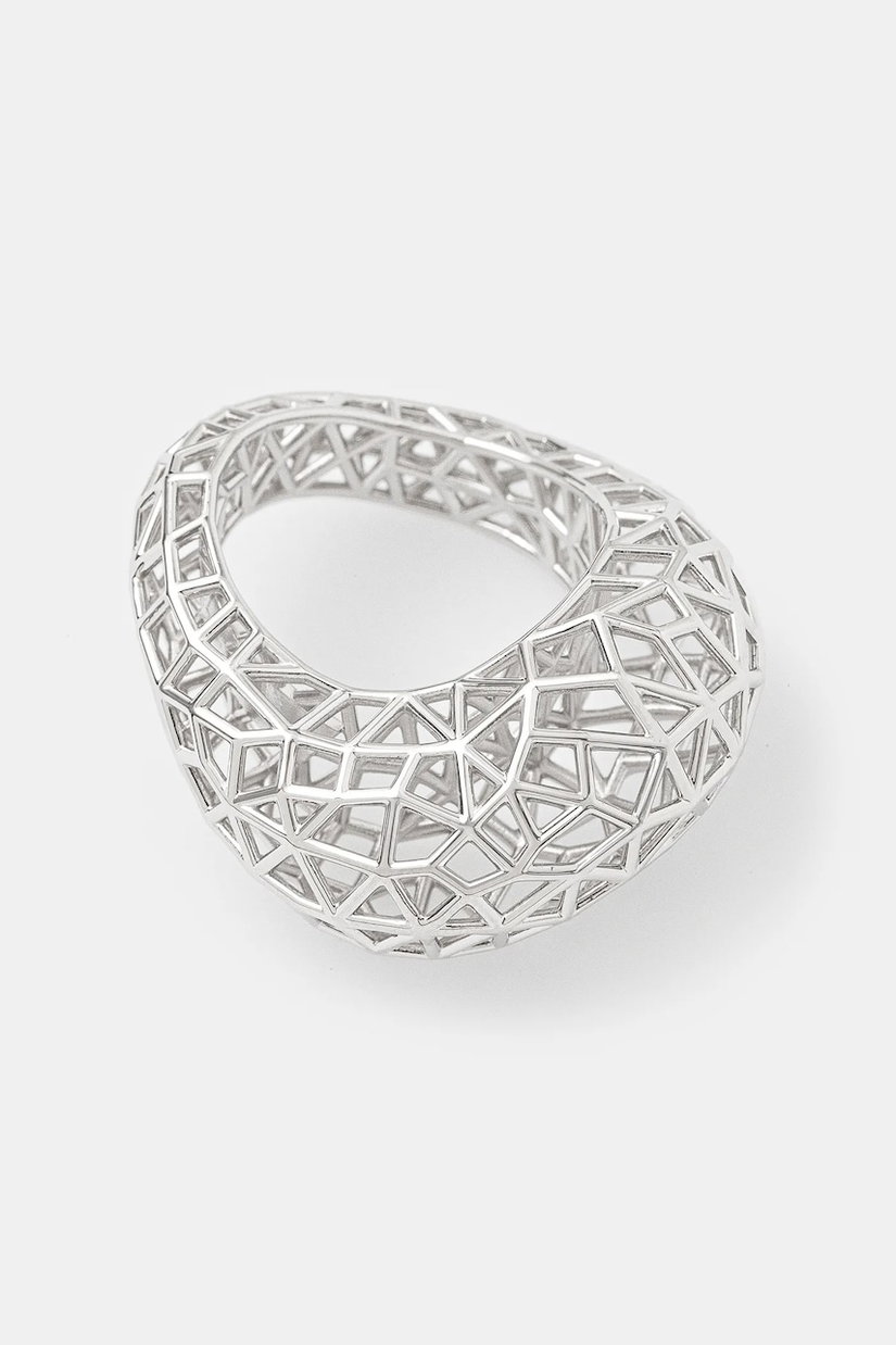 Tom Wood inel de argint Maze Ring