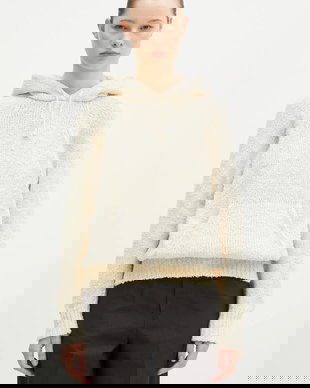 WMV pulover de mătase Raglan Hoodie P.O. Knit Mawata