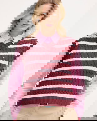 Tommy Hilfiger vestă de femei din bumbac