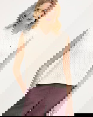 Tommy Hilfiger vestă de damă din bumbac