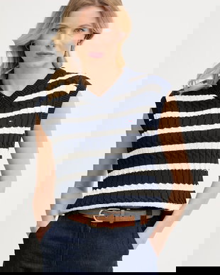 Tommy Hilfiger vestă de damă din bumbac