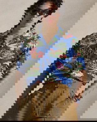 Polo Ralph Lauren cămașă pentru femei, din vâscoză