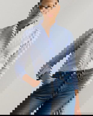 Lauren Ralph Lauren cămașă pentru femei, din bumbac