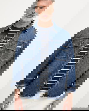 Calvin Klein Jeans cămașă pentru bărbați, din denim