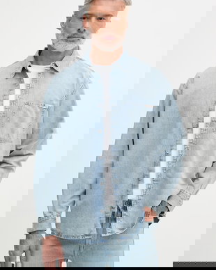 Calvin Klein Jeans cămașă pentru bărbați, din denim