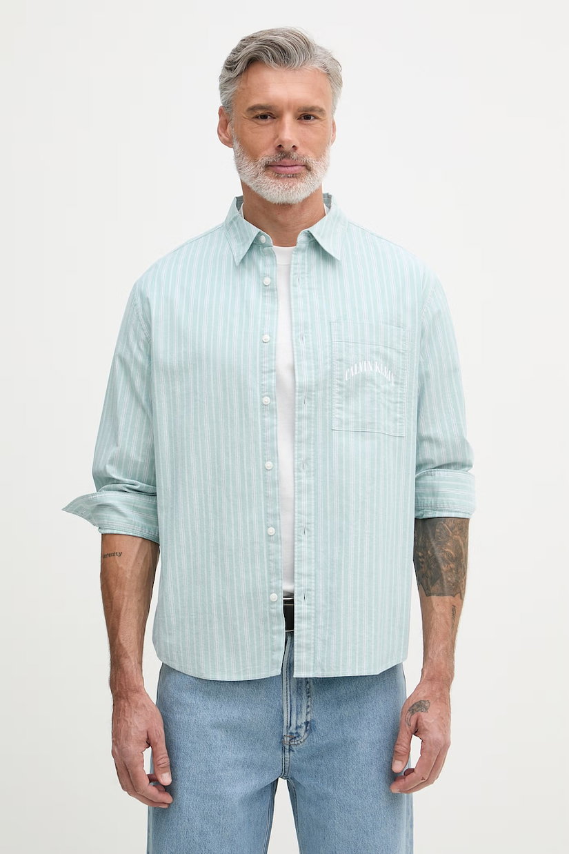 Calvin Klein Jeans cămașă pentru bărbați, din bumbac cu elastan