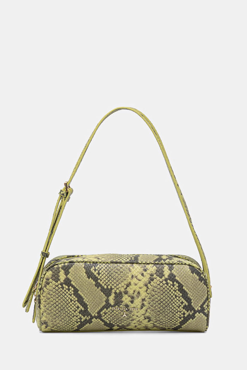 Patrizia Pepe Geantă baguette de damă din piele