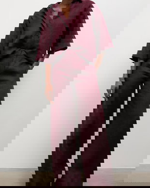 Answear.LAB pantaloni pentru femei, din in