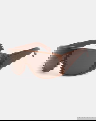 MM6 Maison Margiela ochelari de soare MARGIELA MASK BROWN