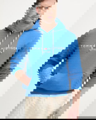 Tommy Hilfiger hanorac cu glugă bărbătesc cu bumbac